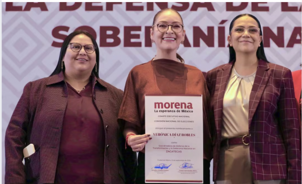 Morenistas gritan ‘fraude’ tras nombramiento de Verónica Díaz como coordinadora en Zacatecas